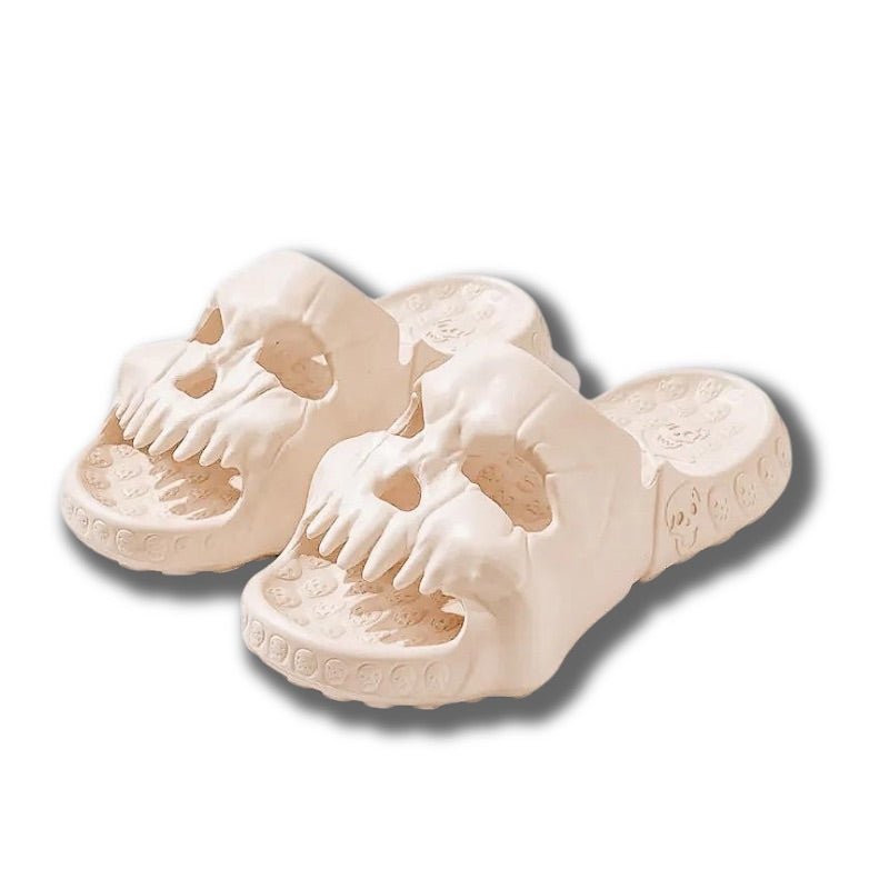 Puffies X Skull Slides - Puffie Slippers